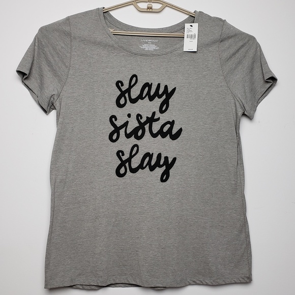 Lane Bryant Tops - Lane Bryant graphic TShirt Slay Sister Slay 14/16